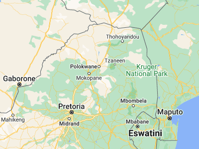Map showing location of Lebowakgomo (-24.2, 29.5)