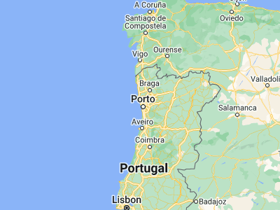 Map showing location of Leça da Palmeira (41.191, -8.70027)