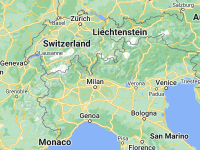 Map showing location of Lecco (45.85317, 9.39005)