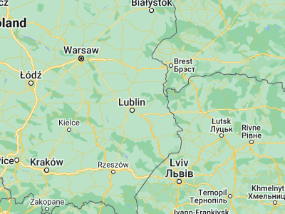 Map showing location of Łęczna (51.30121, 22.88135)