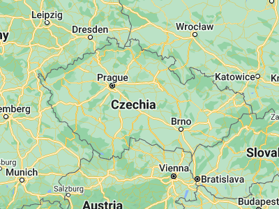 Map showing location of Ledeč nad Sázavou (49.69517, 15.27772)