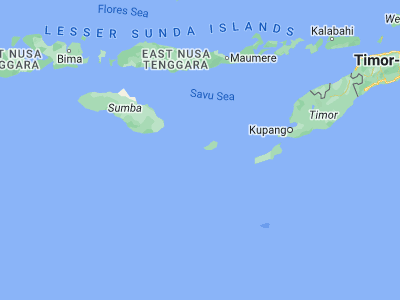 Map showing location of Ledeunu (-10.6058, 121.6106)
