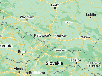 Map showing location of Lędziny (50.14264, 19.13149)