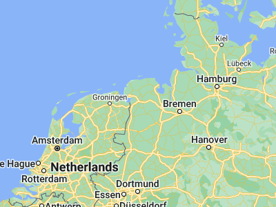 Map showing location of Leer (53.23157, 7.461)