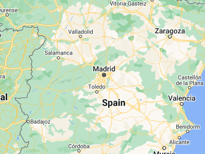 Map showing location of Leganés (40.32718, -3.7635)