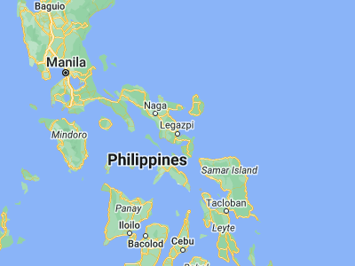 Map showing location of Legaspi (13.13722, 123.73444)