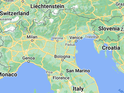 Map showing location of Legnago (45.18318, 11.3091)