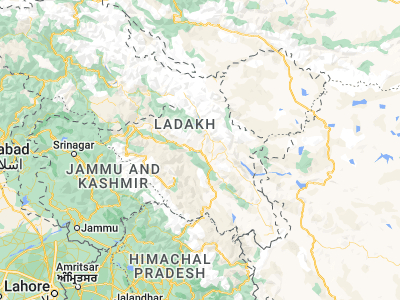 Map showing location of Leh (34.16504, 77.58402)