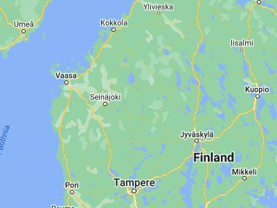 Map showing location of Lehtimäki (62.78333, 23.91667)