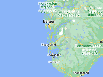 Map showing location of Leirvik (59.77977, 5.50051)