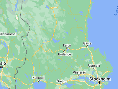 Map showing location of Leksand (60.73387, 15.00316)