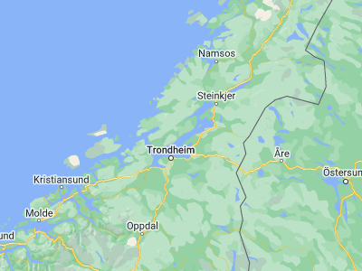 Map showing location of Leksvik (63.67248, 10.6266)
