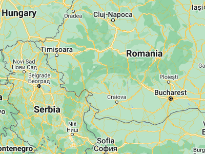Map showing location of Leleşti (45.1, 23.2)