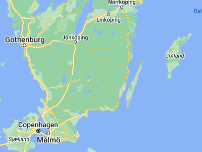 Map showing location of Lenhovda (57, 15.28333)