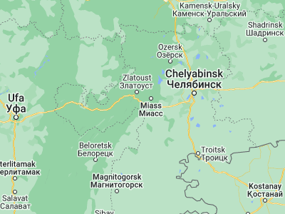 Map showing location of Leninsk (54.90306, 59.8675)