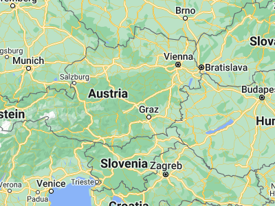 Map showing location of Leoben (47.3765, 15.09144)