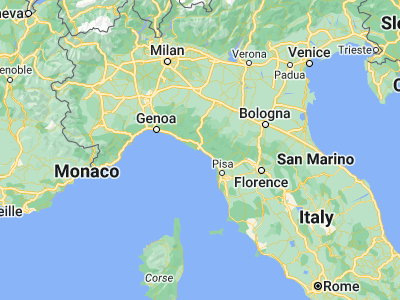 Map showing location of Lerici (44.07587, 9.91121)