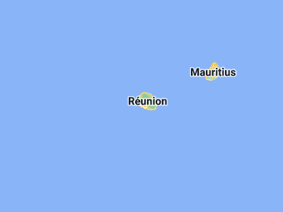 Map showing location of Les Avirons (-21.24181, 55.33938)