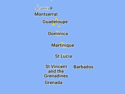 Map showing location of Les Trois-Îlets (14.539, -61.03608)