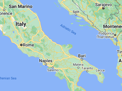 Map showing location of Lesina (41.85944, 15.35274)