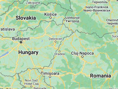 Map showing location of Létavértes (47.38333, 21.9)