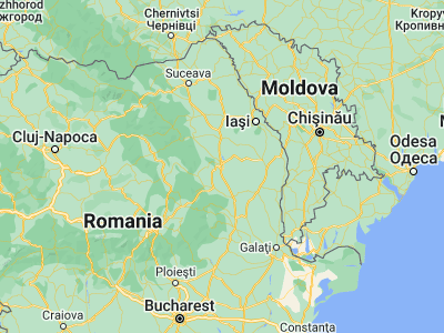 Map showing location of Letea Veche (46.55, 26.95)
