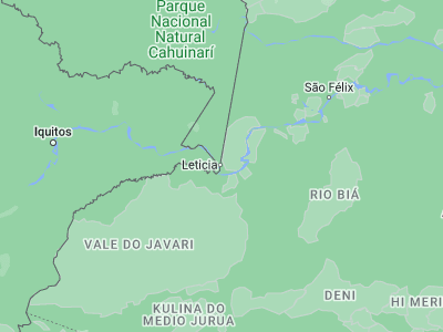 Map showing location of Leticia (-4.21528, -69.94056)