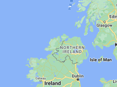 Map showing location of Letterkenny (54.95, -7.73333)