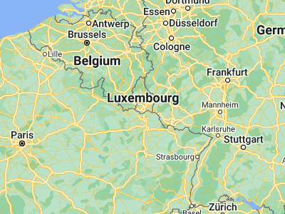 Map showing location of Leudelange (49.56833, 6.06528)