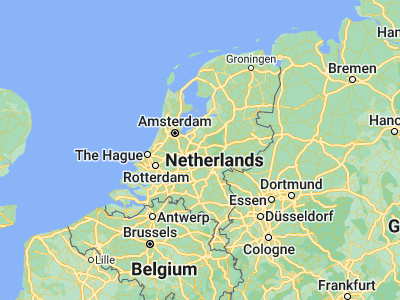 Map showing location of Leusden (52.1325, 5.43194)