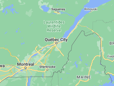 Map showing location of Lévis (46.80326, -71.17793)