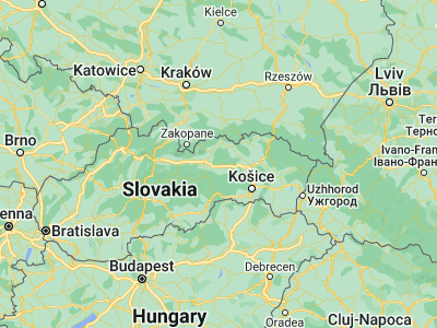 Map showing location of Levoča (49.02173, 20.59212)