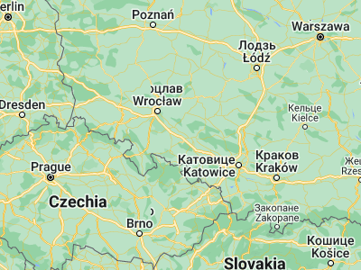 Map showing location of Lewin Brzeski (50.7487, 17.61688)