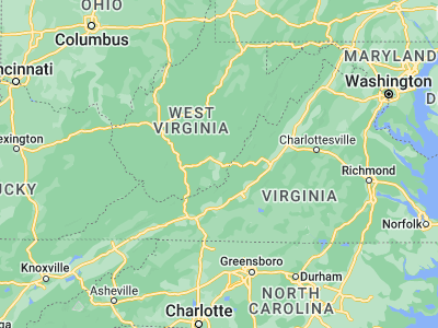 Map showing location of Lewisburg (37.80179, -80.44563)