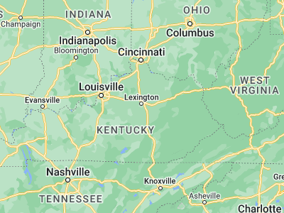 Map showing location of Lexington (37.98869, -84.47772)