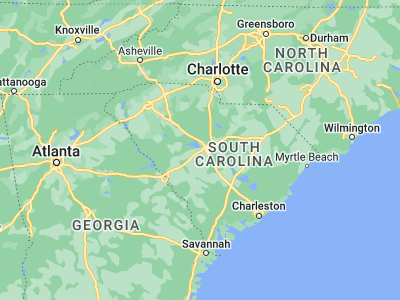 Map showing location of Lexington (33.98154, -81.23621)