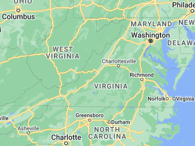 Map showing location of Lexington (37.78402, -79.44282)