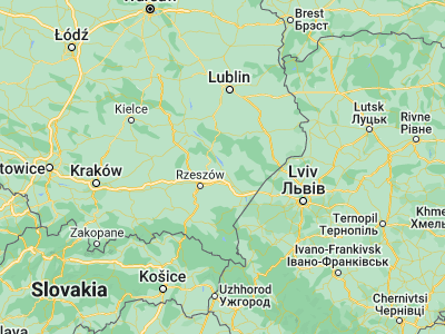 Map showing location of Leżajsk (50.26257, 22.41932)