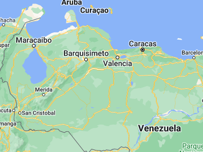 Map showing location of Libertad (9.35562, -68.69177)