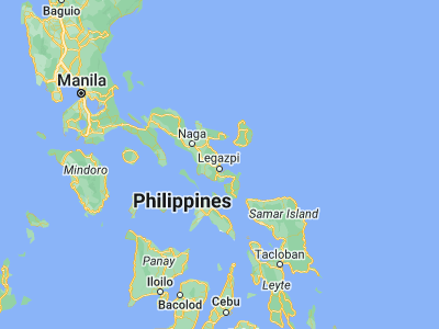 Map showing location of Libog (13.2349, 123.7778)