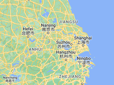 Map showing location of Licheng (31.42813, 119.48353)
