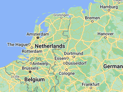 Map showing location of Lichtenvoorde (51.98667, 6.56667)