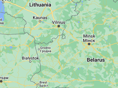 Map showing location of Lida (53.88333, 25.29972)