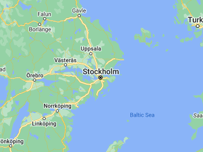 Map showing location of Lidingö (59.36667, 18.13333)