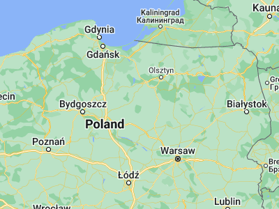 Map showing location of Lidzbark (53.26283, 19.82663)