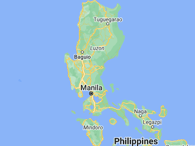 Map showing location of Ligaya (15.5091, 121.2872)