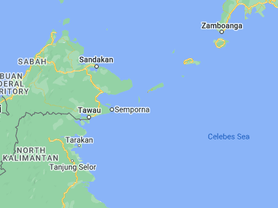 Map showing location of Ligayan (4.65442, 119.47062)
