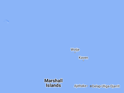 Map showing location of Likiep (9.82511, 169.31065)