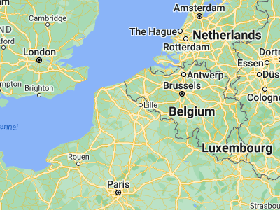 Map showing location of Lille (50.63297, 3.05858)
