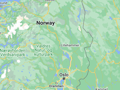 Map showing location of Lillehammer (61.11514, 10.46628)